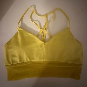 Alo Lavish Bra SMALL in Yellow